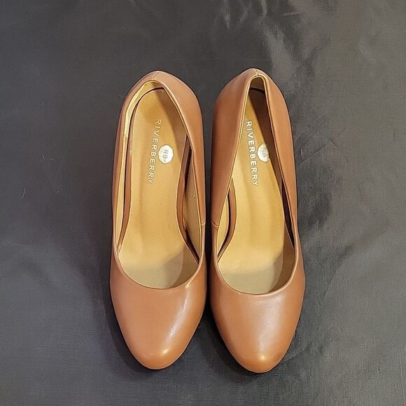 BRAND NEW RIVERBERRY ROUND TOE HIGH HEEL STILETTOS PUMP - Picture 2 of 13